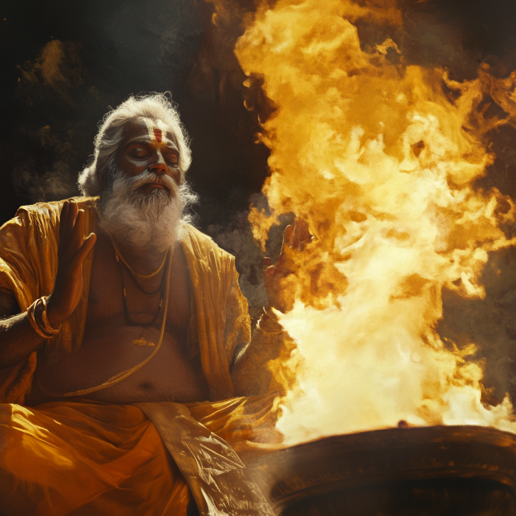 Why do we worship with fire?